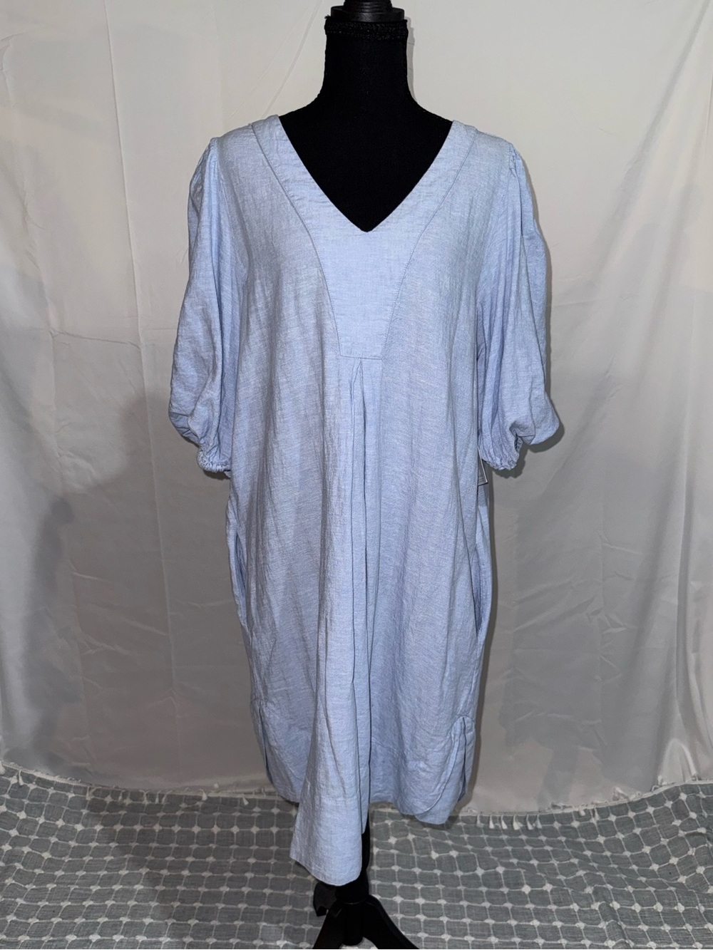 New Cynthia Rowley Pale Blue Linen Dress